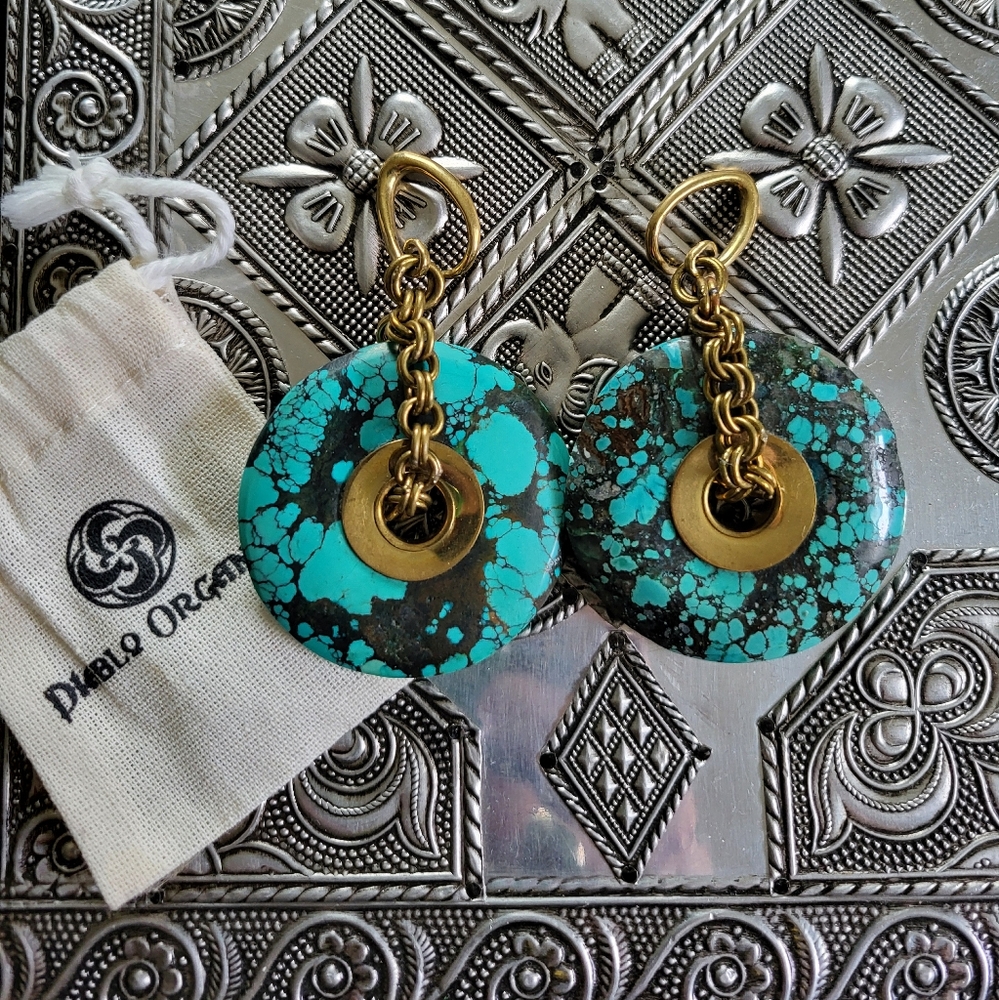 Diablo Organics Turquoise Ear Weights
